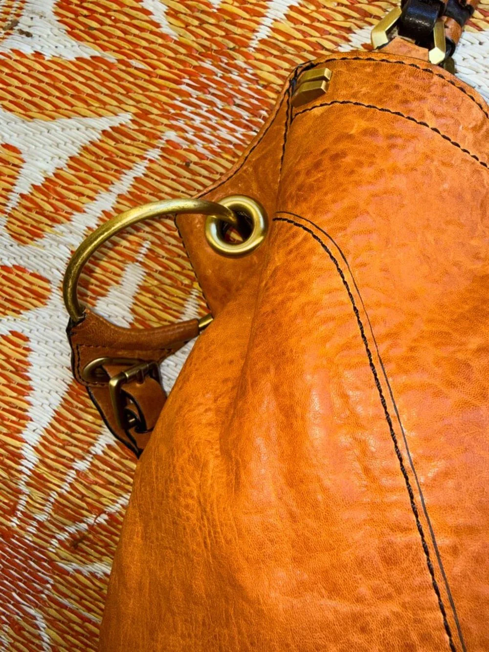 orYANY vintage Gwen leather hobo bag Cognac
